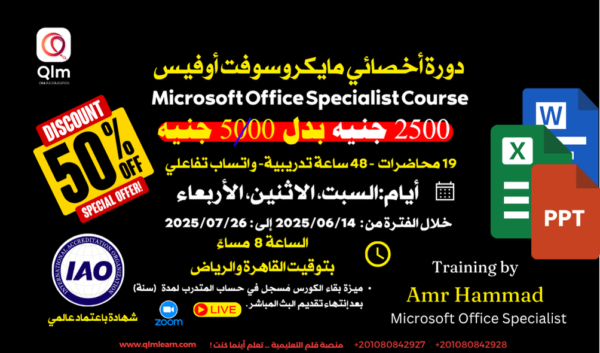 Microsoft Office Specialist Course 14-06-2025